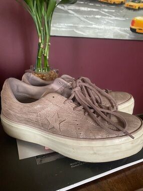 Converse Pink Platform Sneakers